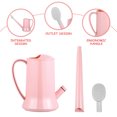 thumbnail image 3 of Zehuanyu Yardwe Garden Watering Pot Plastic Watering Pot Thicken Watering Flowers Tools Long Spout Watering Pot (Pink), 3 of 5