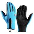 thumbnail image 1 of Guantes de pantalla táctil de invierno para mujer, para montar a caballo, deportes al aire libre, antideslizantes, cálidos, para esquí, escalada, con cremallera, para hombre y motocicleta, 1 of 5