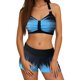 thumbnail image 1 of WILLBEST Bikini de Dos Piezas Con Estampado Tropical Para Mujer, Traje de Baño Dividido, Top Corto Con Pantalones Cortos, Traje de Baño de Dos Piezas, 1 of 4