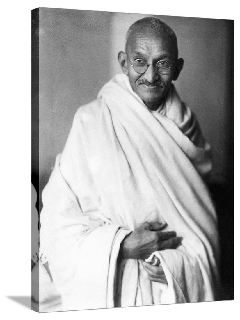 Mahatma Gandhi, GalleryWrapped Canvas Print Wall Art
