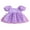 Purple, variant on Bagilaanoe Toddler Baby Girl Summer Dress 3D Butterfly Puff Short Sleeve A-line Princess Dresses 6M 12M 18M 24M 3T 4T Kid Tulle Skirt
