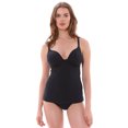 thumbnail image 1 of Freya Womens Remix Underwire Tankini Top, 30F, Black, 1 of 2