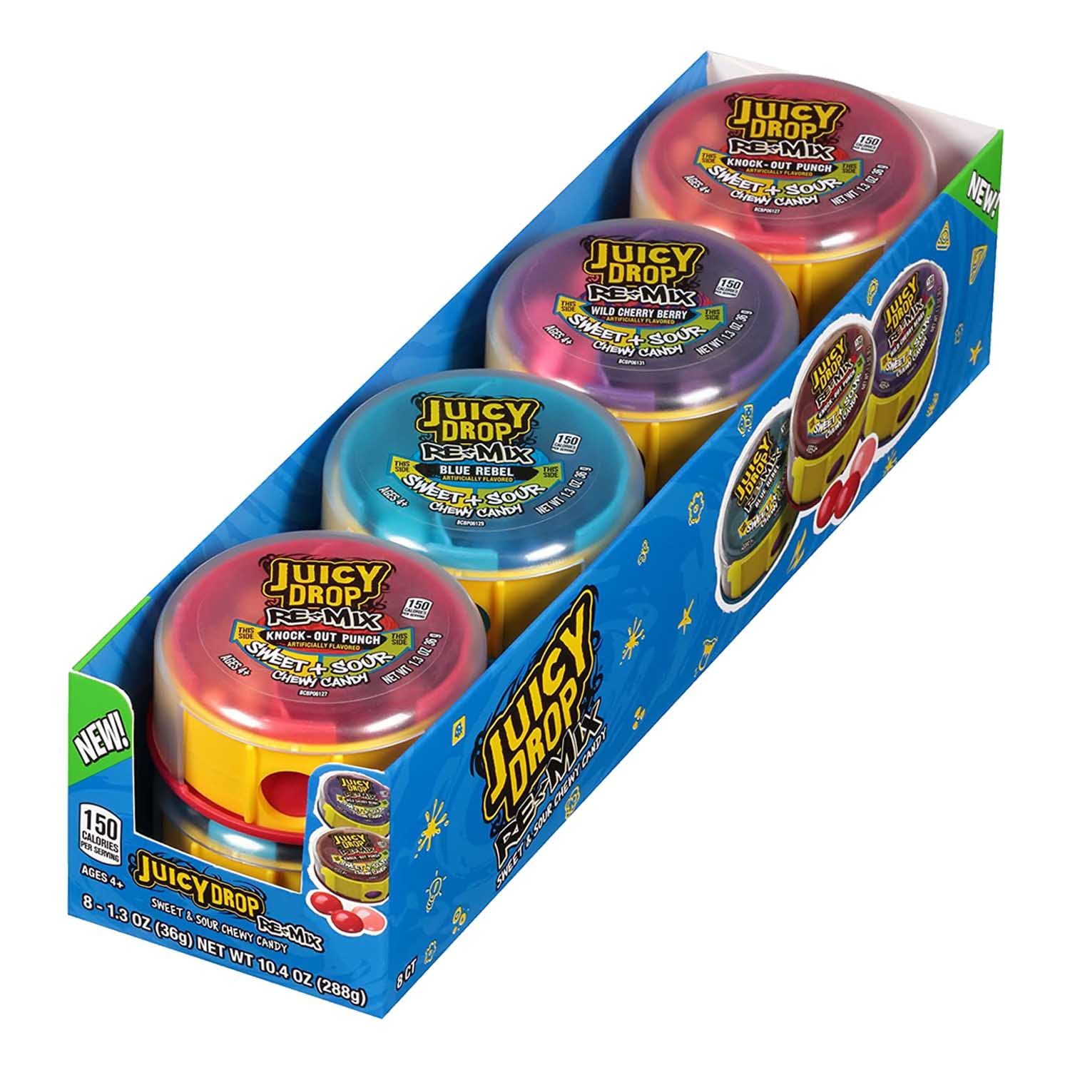 Juicy Drop Candy Gummy Summer Sweet & Sour Assorted Fruity Flavors (Re