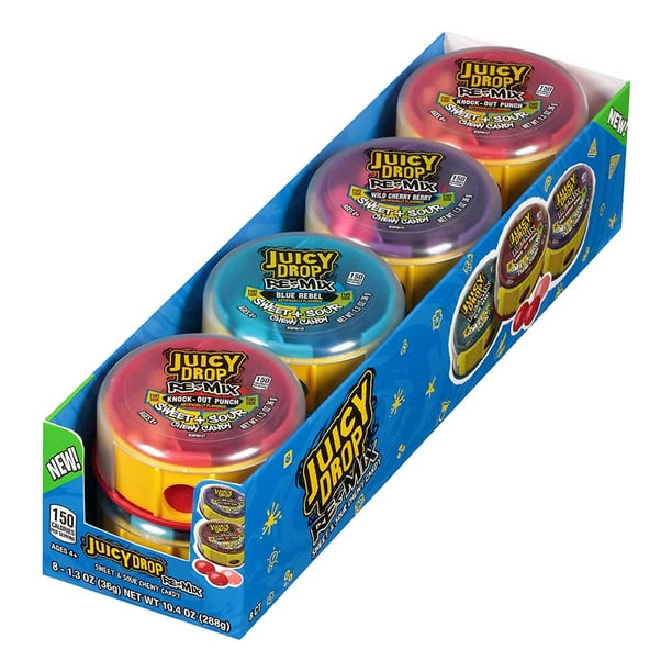 Juicy Drop Candy Gummy Summer Sweet & Sour Assorted Fruity Flavors (Re