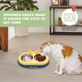 thumbnail image 5 of Cuencos dobles para perros y gatos, cuencos dobles de acero inoxidable para mascotas con bonito alimentador de agua y comida para mascotas, 5 of 5