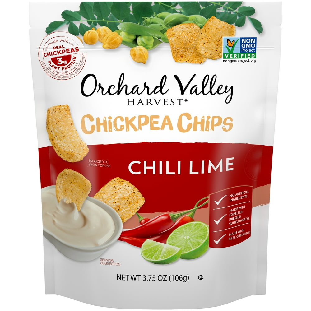 Orchard Valley Harvest Chili Lime Chickpea Chips, 3.75 Oz. Walmart