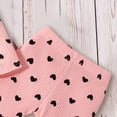 thumbnail image 5 of NOLDARES Newborn Baby Girl Clothes Infant Girls Floral Love Heart Printed Romper and Ruffle Pants Sets 4pcs Winter Fall Outfits(Q066-Pink), 5 of 6