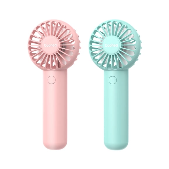 Coohea Mini ventilador portátil de mano para maquillaje de viaje al aire libre