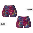 thumbnail image 5 of Naloa Colorful Snake Biker Shorts for Women Seamless Scrunch Short Women’s Yoga Shorts for Gym Running Sport Shorts - Medium, 5 of 9