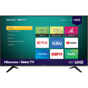 Angle View: Hisense 50R6040E 50" 2160p LED 4K UHD TV with HDR with ROKU Black - Refurbished