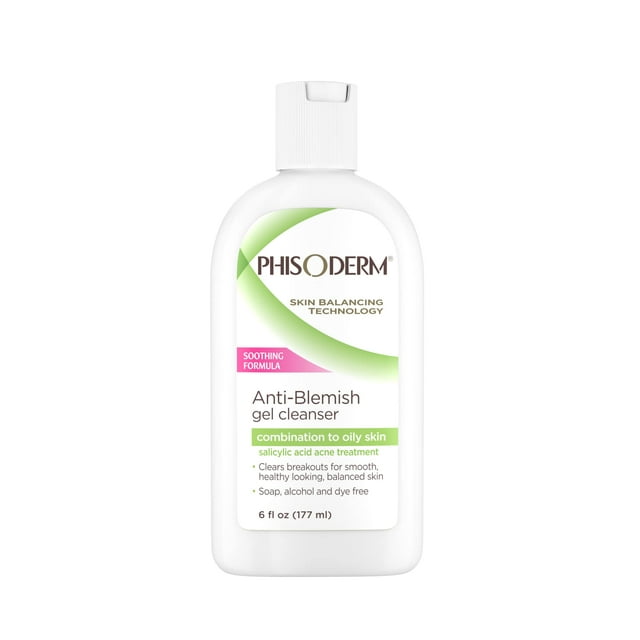Gel antimanchas Cleanser Phisoderm, 180 ml (paquete de 4), para piel grasa