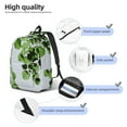 thumbnail image 5 of Balery Watercolor Green Leaves Vintage Canvas Backpack for Men and Women - Large Capacity, Durable Travel Laptop Bag for School, Work, Hiking, and Outdoor Activities, 5 of 7