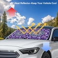 thumbnail image 4 of Binienty Boho Mandala Sun Shade for Car Windshield Foldable Floral Automotive Front Window Sun Visor 25.5x28.5 inch Boho Universal Car Accessories, 4 of 8