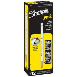 Sanford China Marker Grease Pencil - Peel-Off Sharpie WHITE 2 Pack 