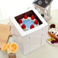 Nonere 6 Packs 8x8x10 Inches Tall Cake Boxes 8 Inches with Cake Boards