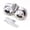 Silver, variant on YAHHU 12V 115dB Loud Air Electric Snail Horn High/Low Dual Tone Snail Horn for Motorcycles Cars Small Yacht 2 Pack, 7.87 inches / 20 cm, Blue