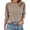 Simply Taupe, variant on BTFBM Womens Tops Dressy Casual Summer T Shirts Crewneck 3/4 Sleeve Beach Vacation Loose Tunic Spring Work Blouse