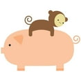 thumbnail image 3 of CafePress - Baby Monkey Riding Backwards On A Pig Large Mug - 15 oz Ceramic Large White Novelty Mug, 3 of 4