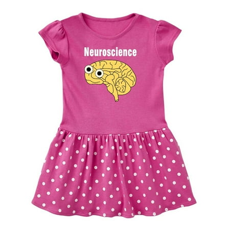 

Inktastic Neuroscience Brain White Text Gift Toddler Girl Dress