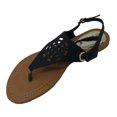 thumbnail image 2 of Victoria K Women's Diamond Cut Out Back With Rhinestone Buckle Embellished Sandals, 2 of 4