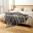 thumbnail image 1 of Dvkptbk Bohemian Blanket Cover Blanket Spring And Conditioning Nap Blanket Homestay Bed Tail Blanket Ins Wind Thick Sofa Blanket, 1 of 3