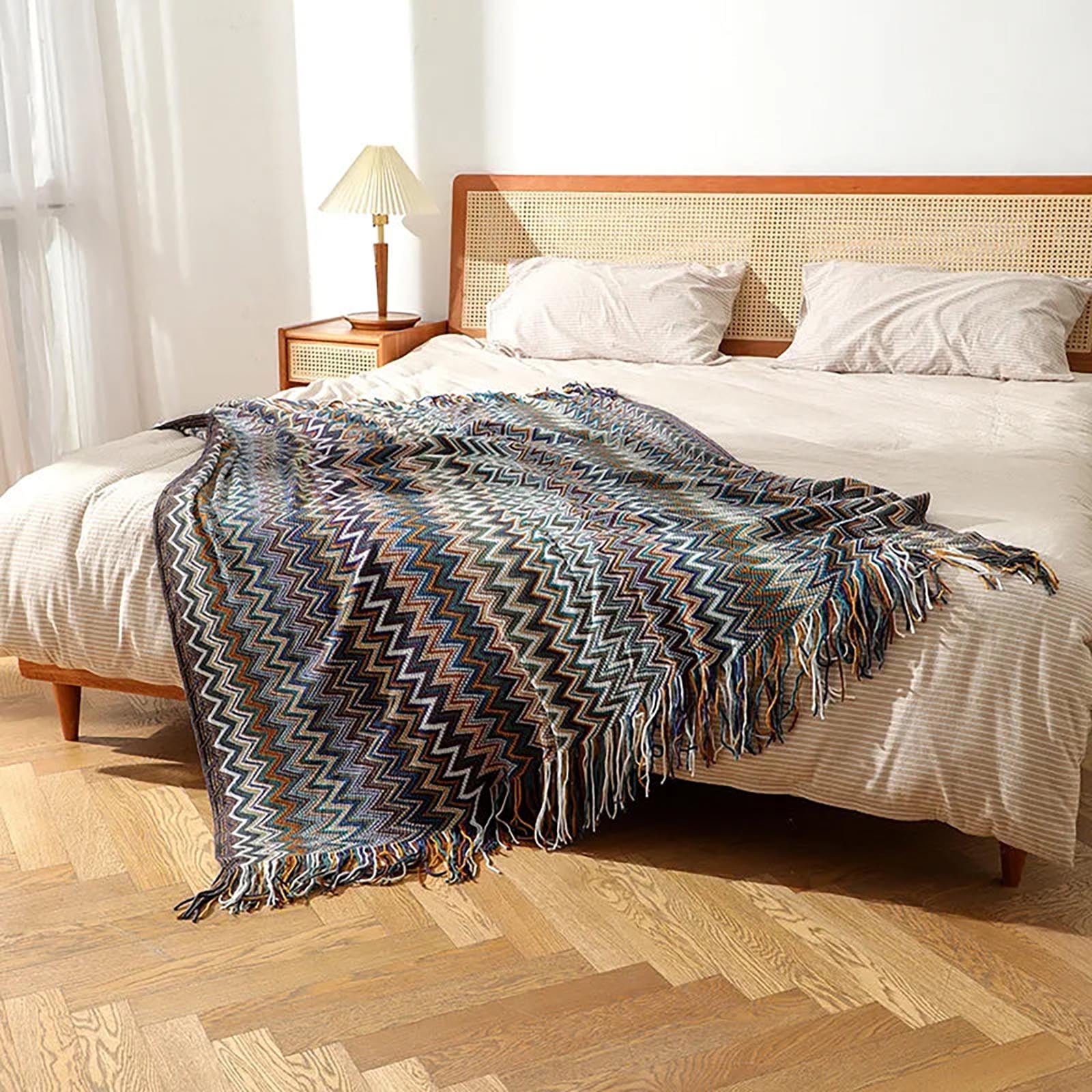 Dianli Back to School Bohemian Blanket Cover Blanket Spring And Conditioning Nap Blanket Homestay Bed Tail Blanket Nordic Ins Wind Thick Sofa Blanket Deals of the Week Walmart