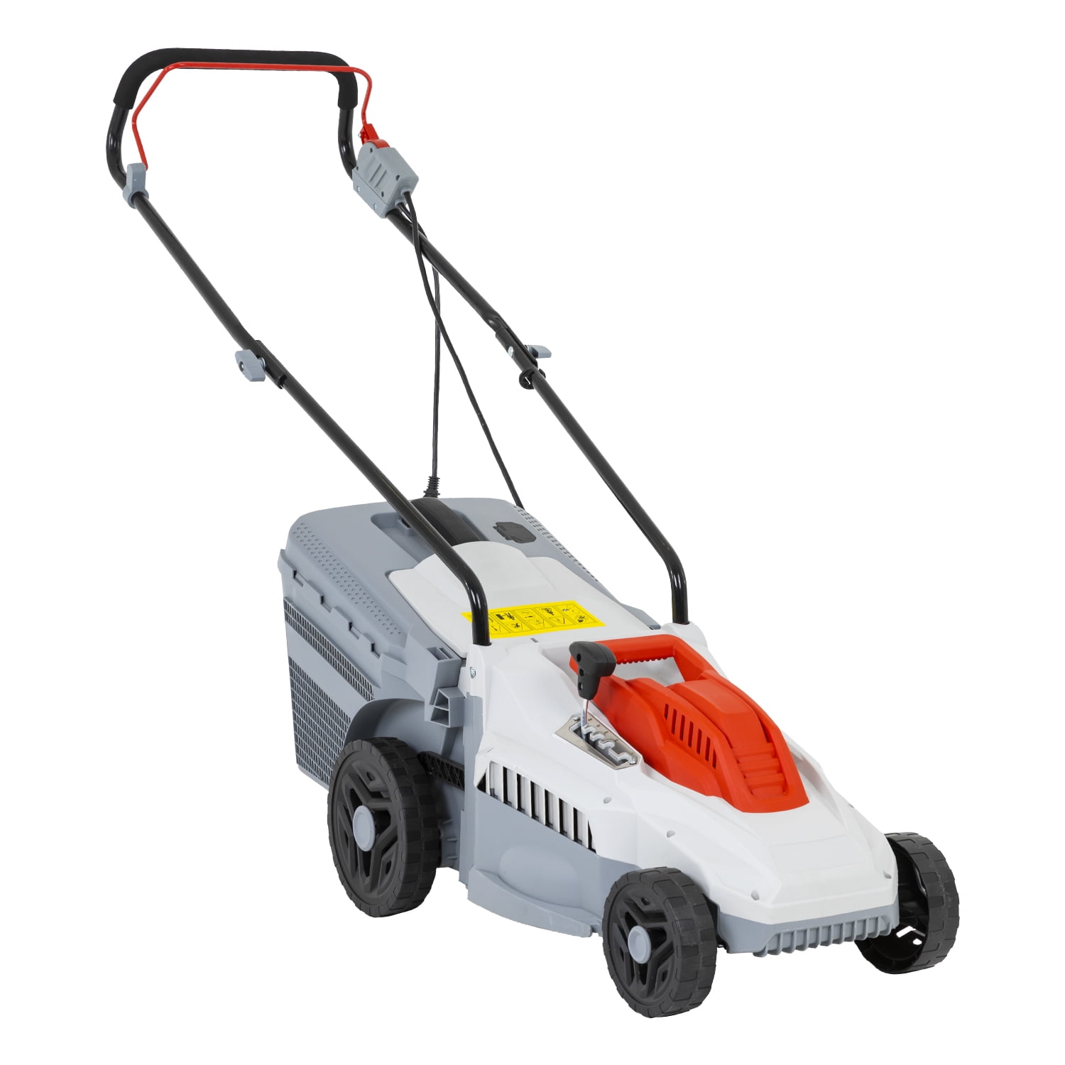 FDW 13” 12 Amp Corded Electric Self-Propelled Walk-Behind Lawn Mower, 3 Height Adjustments