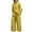 Yellow, variant on Dxzfnsa Womens 2 Piece Outfits V-neck Long Sleeve Pullover Tops Wide Leg Long Pants Casual Lounge Set Travel Tracksuit S-5XL