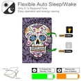 thumbnail image 3 of Galaxy Tab A8 10.5 inch Case SM-X200/SM-X205/SM-X207, Allytech Premium PU Leather Multi-Angle Viewing Angles Stand Smart Auto Sleep Wake Folio Cover for Samsung Galaxy Tab X200 2022, Skeleton, 3 of 6