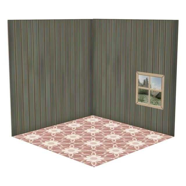Telón de fondo Sunnimix 1/12 modelo de escena organizador de almacenamiento diseño colección decoración escena exhibición colección muñeca
