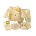 thumbnail image 5 of 5 Newborn Baby Cotton T-Shirt + Pants + Hat, Boys, Girls Set, 5 of 5