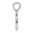 thumbnail image 2 of 10k White Gold Polished Block Initial B Charm 10K6423WB, 2 of 4