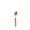 Dessert Spoon (Golden), variant on Stainless Steel Cutlery Set with Bamboo Handles, Western Style Knives Forks Spoons for Dessert & Daily Use