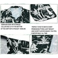 thumbnail image 6 of LA LEELA Women's Casual Beach Blouse Shirt TShirts Short Sleeve Button Up Dress Tops Tee Shirts Hawaiian Blouses for Women M Island, Black, 6 of 6