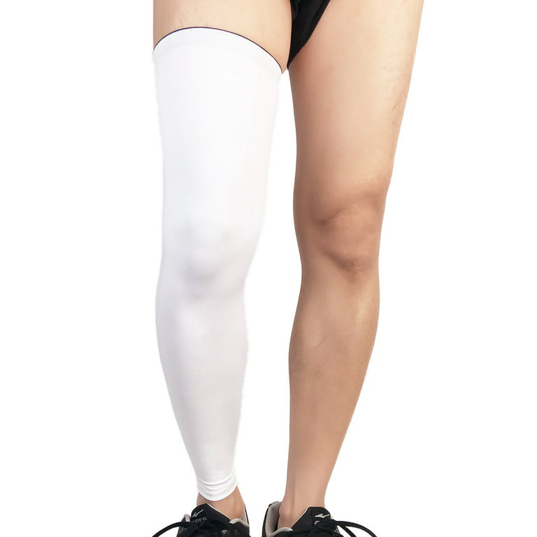 Men Women Full Leg Compression Knee Pads Basketball Football Socks