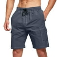 thumbnail image 2 of Sngxgn Men's Shorts with Pockets Running and Gym Shorts, Lightweight and Workout Shorts(Grey,S), 2 of 7