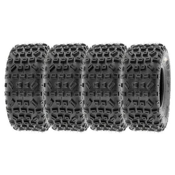 SunF ATV/UTV All Terrain Quad Tire 20x11-9 6PR Tubeless A035 (Set of 4)