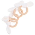 thumbnail image 1 of 4pcs Napkin Ring Holders Easter Bunny Ear Shaped Napkin Ring Cartoon Napkin Buckles, 1 of 5