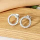 thumbnail image 1 of Pendientes cuadrados de resina negra con circonita de estilo coreano para mujer, pendientes geométricos elegantes de lujo, tendencias de moda, regalos de joyería 2024, 1 of 5