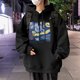 thumbnail image 5 of Sudadera con capucha de forro polar con estampado gráfico de pintura al óleo divertida para hombre, sudadera con capucha estilo gótico vintage para hombre, sudadera con capucha estilo urbano Y2K, 5 of 5