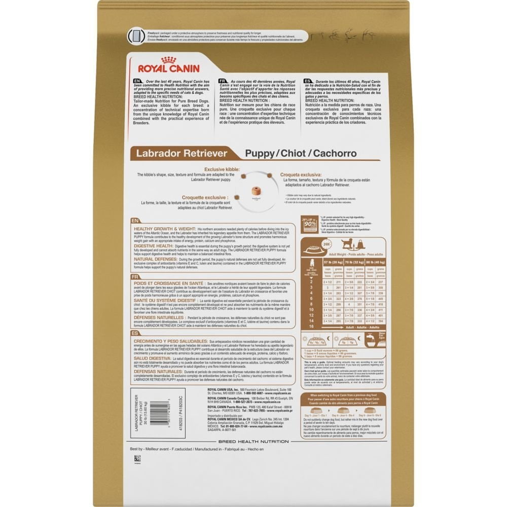 Royal Canin Labrador Puppy Feeding Chart