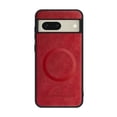 thumbnail image 2 of ELEHOLD PU Leather Case For Google Pixel 8A Slim Magnetic Shockproof Cover, [MagSafe Compatible], [Lens&Screen Protection], Drop protection Case - Winered, 2 of 11