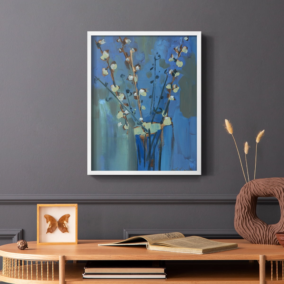 Winter Willow II Framed Print - Solid Wood in Single Picture Frame Solid Wood 2 Framed Print