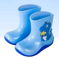 thumbnail image 2 of Hpapadks Toddler Rain Boots Elastic Mouth Textured Soles Non Slip Light Comfortable Water Boots Toddler Shoes Sky Blue 5.5-6 Years, 2 of 7