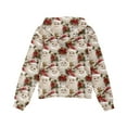 thumbnail image 4 of Children's Fashion Christmas Printed Long Sleeved Hooded Sweatshirt, Girls' Hoodie Jacket, 4 of 6