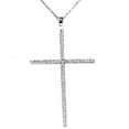 thumbnail image 2 of Pompeii White Gold 3/4ct Genuine Diamond Cross Pendant Necklace (H/I,I2), 2 of 2