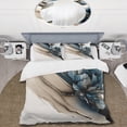 thumbnail image 2 of Designart "Hyperrealistic Peony Blossoms II" Floral Peony Bedding Covert Set - Peonies White Floral Bed Set With 1 Sham, 2 of 6