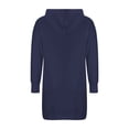 thumbnail image 3 of ameIAEA Sweatshirt Dress Women Long Sleeve Hooded Drawstring Solid Color Mini Dress with Pockets, 3 of 5