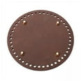 thumbnail image 1 of 4 Almohadillas Inferiores Para Bolso De Ganchillo DIY Con Agujeros, Base Inferior Para Bolso, Cuero PU, 15cm, 1 of 8