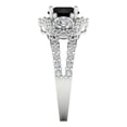 thumbnail image 3 of Three-Stone Engagement Ring for Women - 2.16ct Natural Onyx in 14K White Gold Promise Ring, 3 of 6